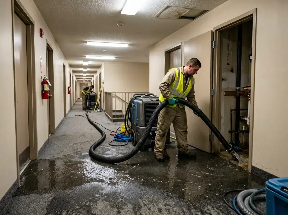 multi-unit-apartment-hallway-f-005 — frequently asked questions, Emergency Burst Pipe Water Extraction & Removal in Corralit…